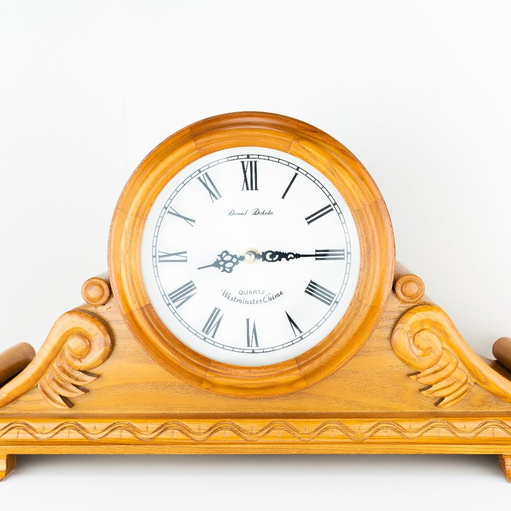 Daniel Dakota Quartz Westminster Chime Mantel Clock Perfect for Restoration